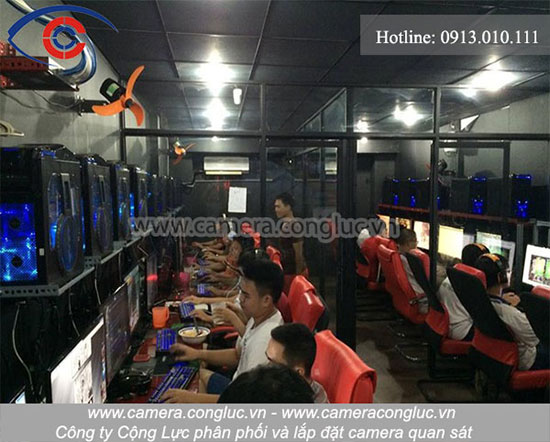 Phân phối và lắp đặt camera giám sát tại các phòng game, phòng nét, phòng điện tử tại Hải Phòng.