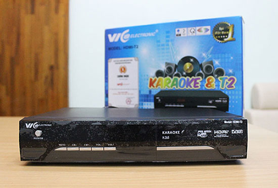 Sản phẩm đầu thu kỹ thuật số DVB T2 + karaoke VIC HDMI T2.
