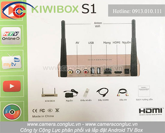 Kiwi Box S1 - Biến ti vi thường thành ti vi thông minh.