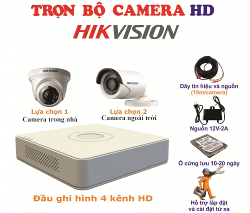 lắp trọn bộ camera hikvision giá rẻ cho tiệm vàng