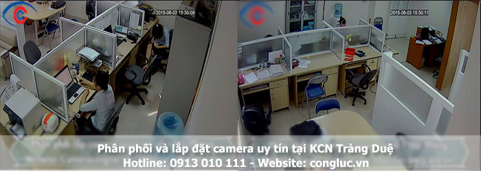 Lắp camera giám sát an ninh văn phòng KCN Tràng Duệ