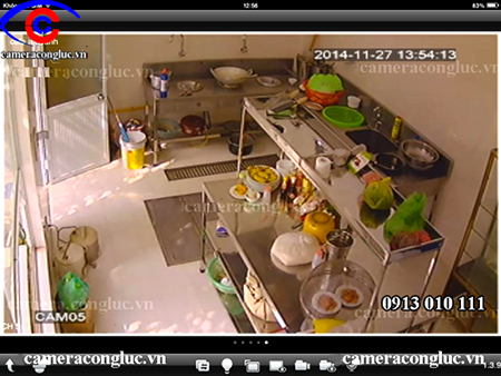 Lắp đặt camera giám sát tại phòng bếp