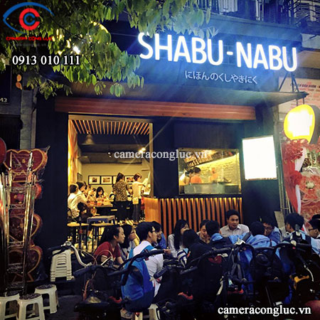 Lắp đặt camera quan sát nhà hàng Shabu - Nabu