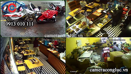 Thợ lắp đặt camera giám sát Hải Phòng - Nhà hàng shabu-nabu