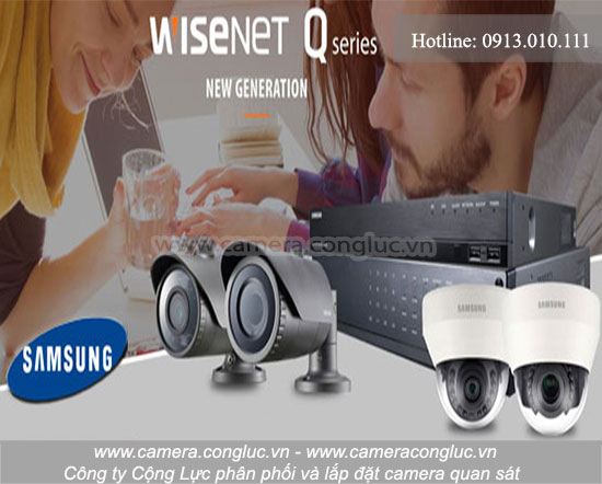 Dòng sản phẩm mới của Samsung - Camera IP Samsung wisenet Q.