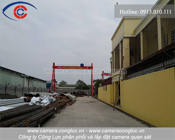 Thi công lắp đặt hệ thống camera tại công ty Thép Dương Hưng, Đường 5 Cũ, Hải Phòng.