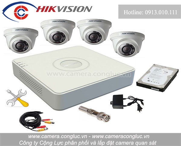 Trọn bộ camera quan sát Hikvision Cộng Lực cung cấp và lắp đặt trên thị trường.