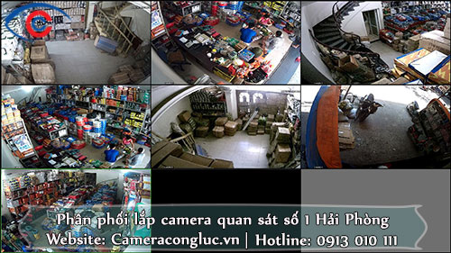 Lắp đặt camera quan sát tại Hồng Bàng Hải Phòng – Cửa hàng Kim khí Hùng Đức
