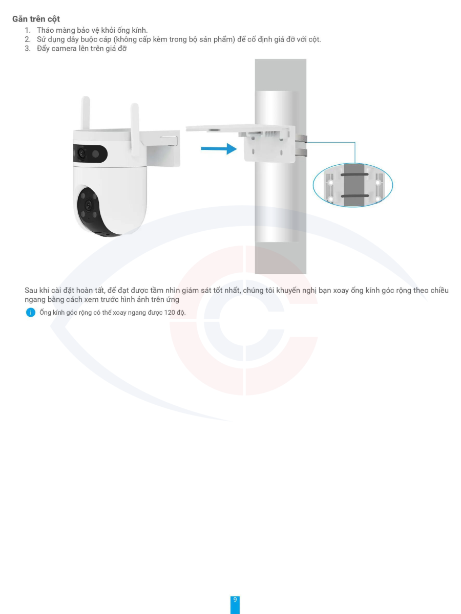 hướng dẫn sử dụng camera wifi 2 ống kính ngoài trời Ezviz H9C 6MP -2