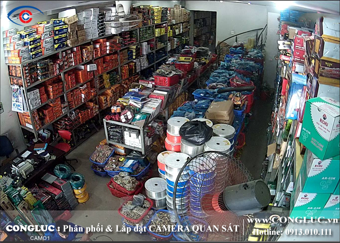 Lắp camera quan sát tại Chợ Sắt cho cửa hàng thiết bị điện