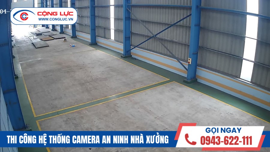 lắp camera nhà xưởng công ty giang châu ở đường 5 hải phòng