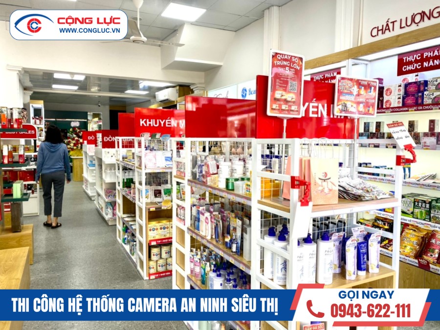 lắp đặt camera giám sát an ninh cho siêu thị konni 39 ở Sầm Sơn Thanh Hoá