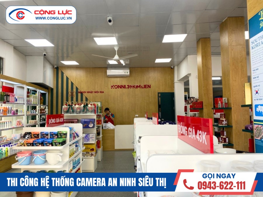 lắp đặt camera tại siêu thị konni 39 ở sầm sơn thanh hoá