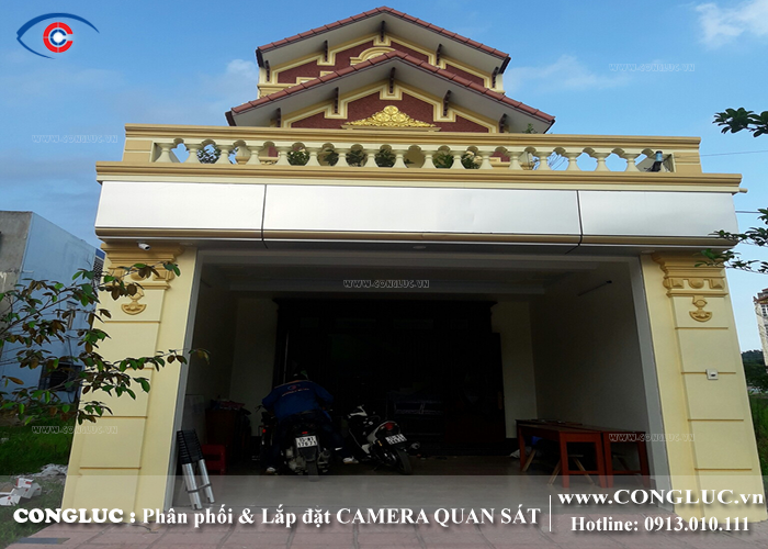 Công trình lắp camera giám sát tại An Dương,Hải Phòng - Nhà riêng chị Lan