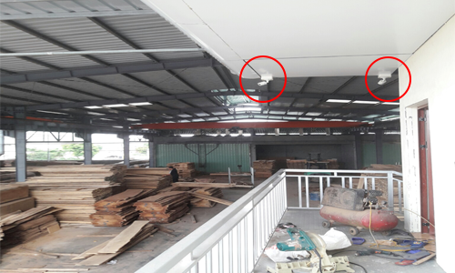 Lắp camera nhà xưởng tại huyện An Dương - Công ty gỗ Bình Minh