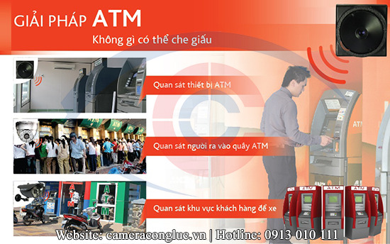 Giải pháp lắp camera quan sát cho các máy ATM