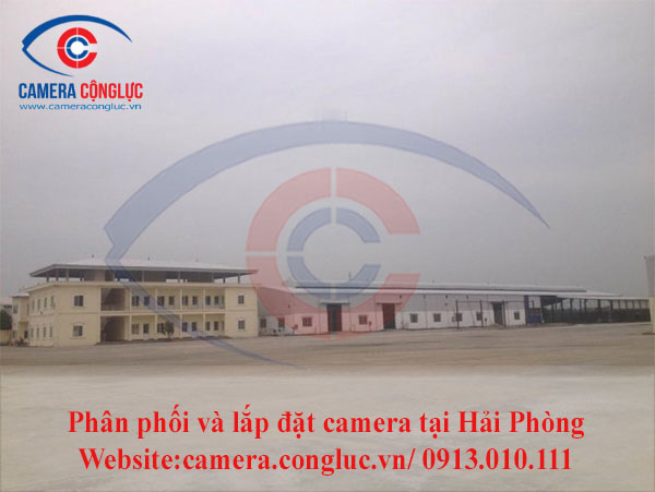 Lắp đặt camera tại cụm công nghiệp Quán Toan Hải Phòng.