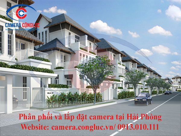 Thi công lắp camera tại TD Lakeside Villa Hải Phòng.