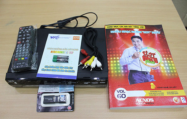 Đầu thu DVB T2 kết hợp karaoke VIC HDMI T2 tại Hải Phòng.