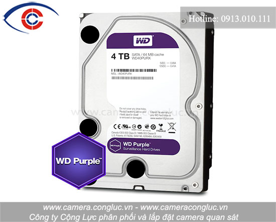 Ổ cứng chuyên dụng cho camera của thương hiệu Western Digital.