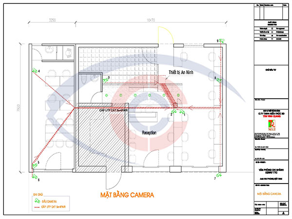 Sơ đồ mặt bằng lắp đặt camera giám sát