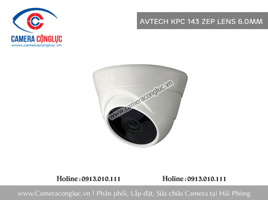 Camera Avtech KPC 143 ZEP Lens 6.0mm