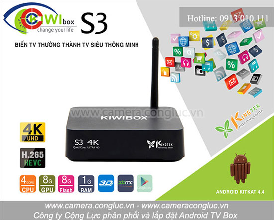 Kiwibox S3 là một dòng của Android TV Box với khả năng xem phim 4K tuyệt vời và có mức giá rẻ nhất trên thị trường.