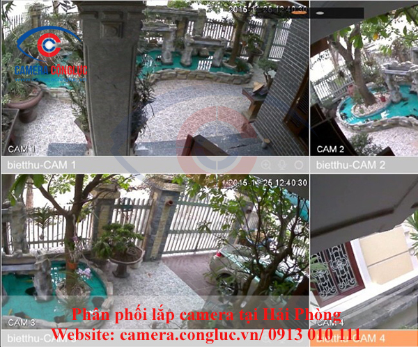 Lắp camera quan sát cho biệt thự Anh Tuấn, lap camera quan sat cho biet thu Anh Tuan 