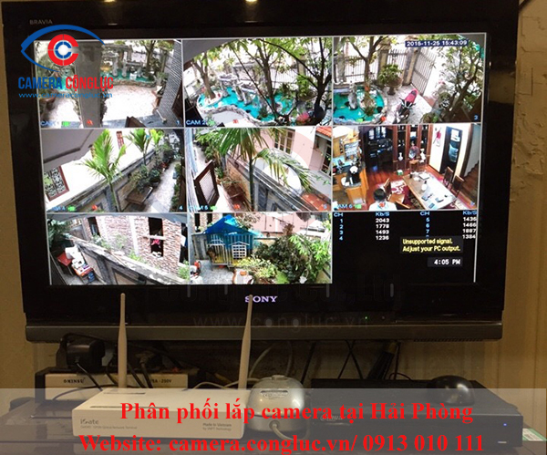Lắp camera quan sát cho biệt thự Anh Tuấn, lap camera quan sat cho biet thu Anh Tuan