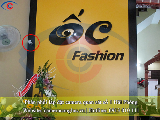Lắp camera quan sát Shop Ốc Fashion tại Kiến An