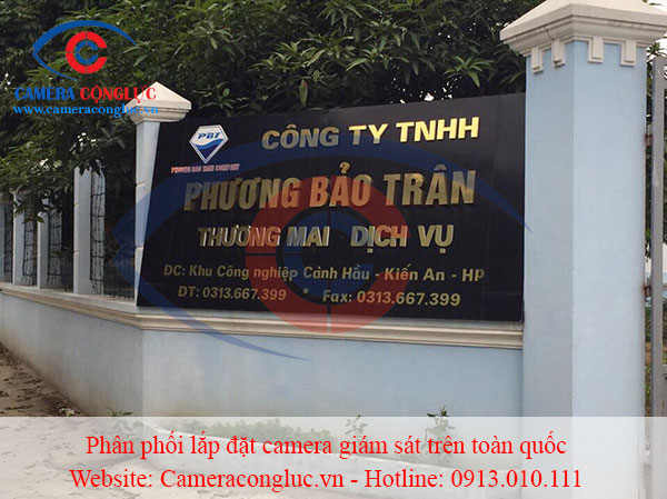 Lắp đặt camera gi&aacute;m s&aacute;t cho c&ocirc;ng ty