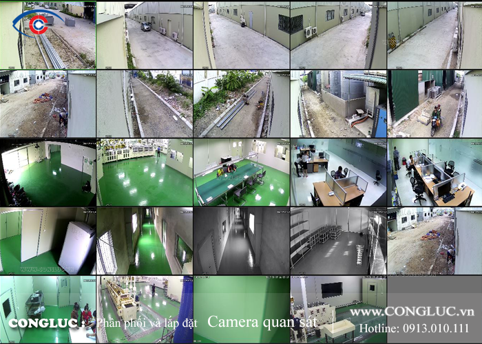 lắp camera quan sát văn phòng công ty tại cụm công nghiệp Quán Toan
