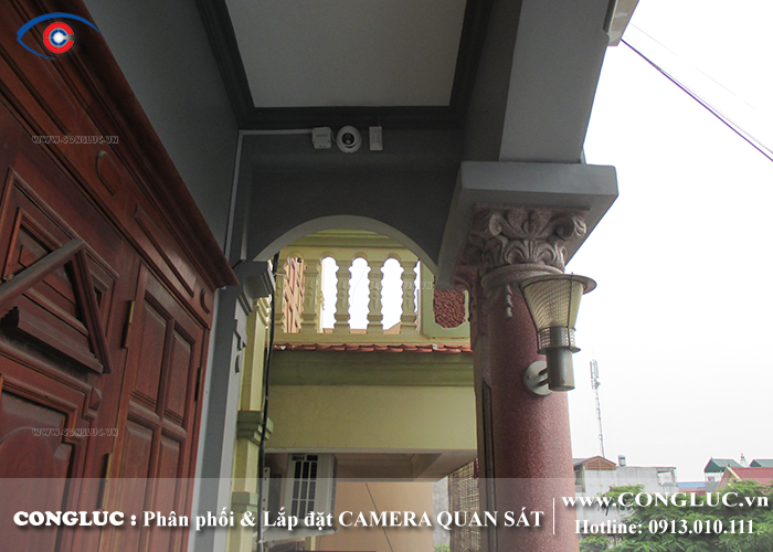 lắp camera giám sát tại nhà chị Thơm Lam Sơn Hải Phòng
