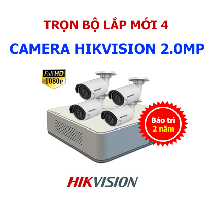 lắp trọn bộ camera hikvision giá rẻ cho gia đình tại Hải Phòng