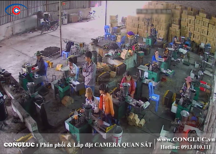 lắp camera giám sát an ninh ở cụm công nghiệp quán trữ