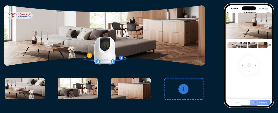 Camera Trong Nhà Ezviz C6N G1 4K 8MP giám sát an ninh mọi lúc mọi nơi