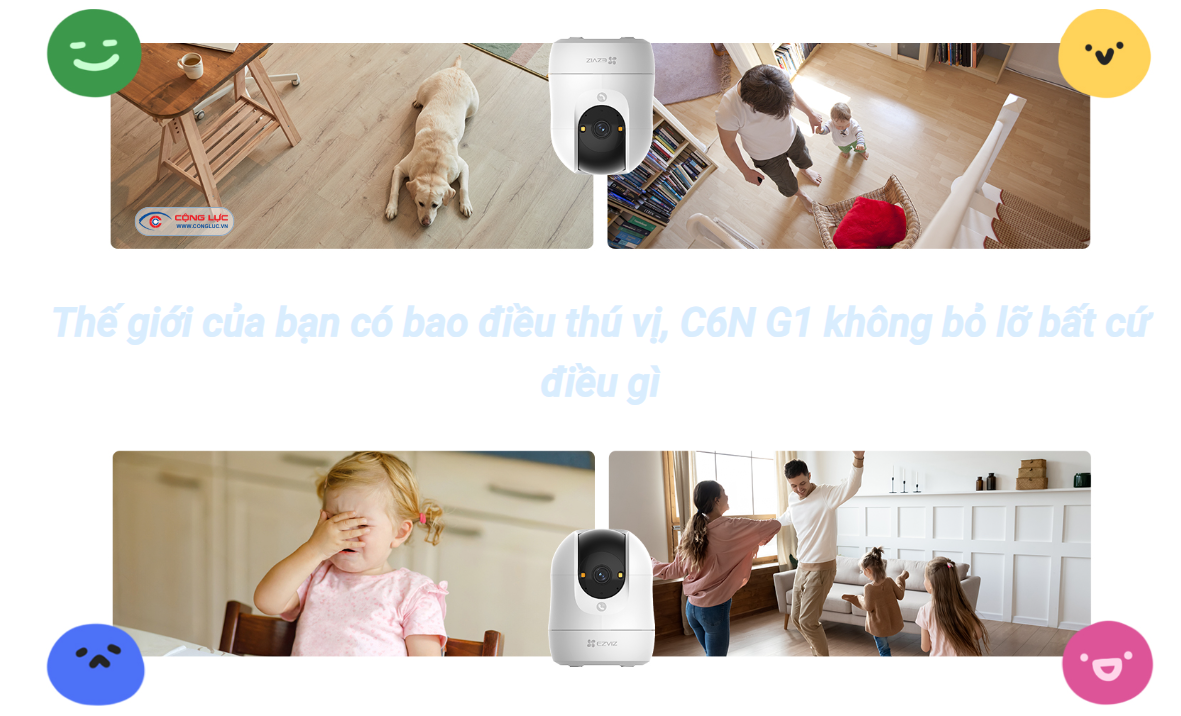 Camera Trong Nhà Ezviz C6N G1 4K 8MP lưu giữ mọi khoảnh khắc