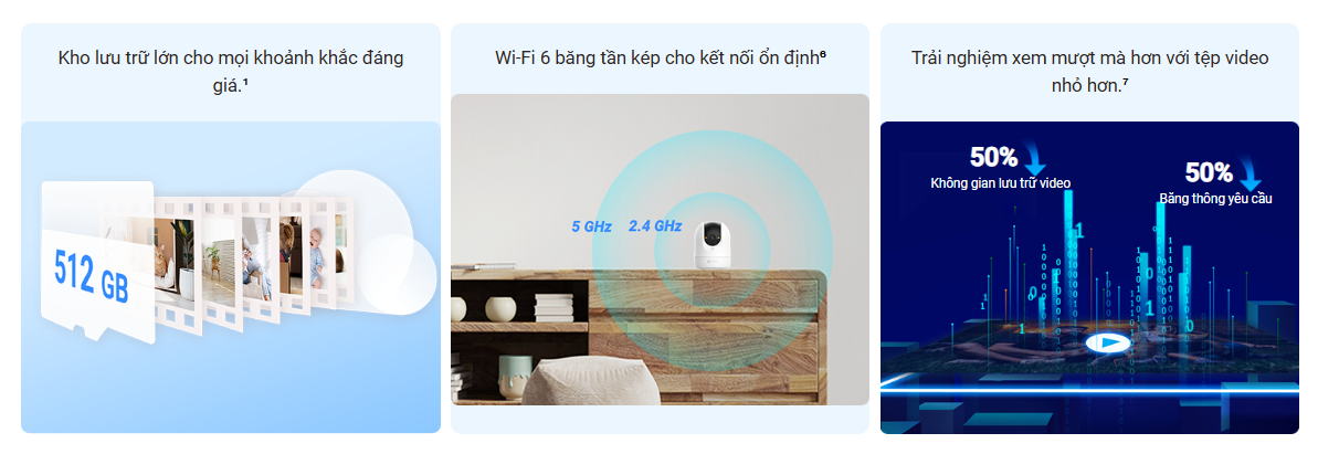 Camera Trong Nhà Ezviz C6N G1 4K 8MP tích hợp mọi tiện ích