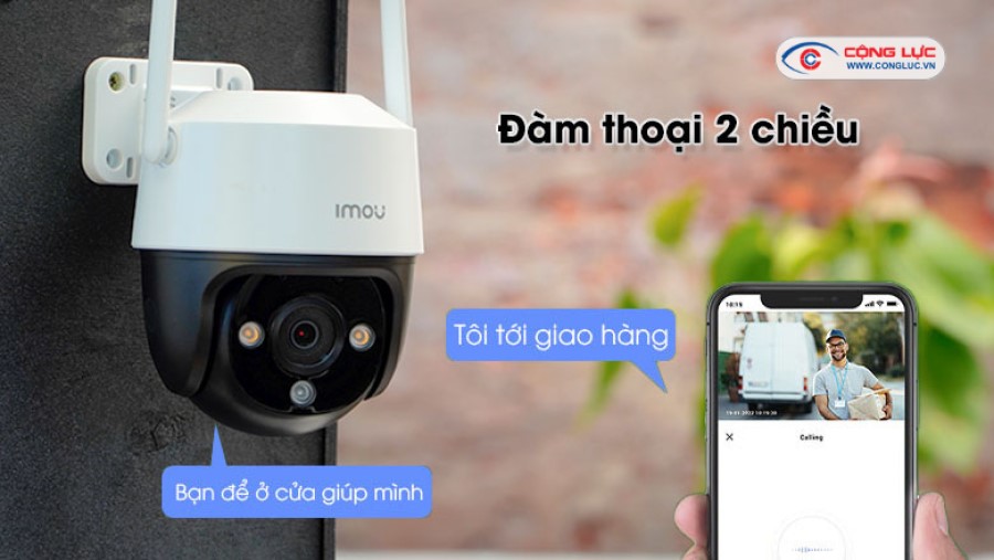 Camera 4G imou S21FTP âm thanh trò chuyện 2 chiều to rõ ràng