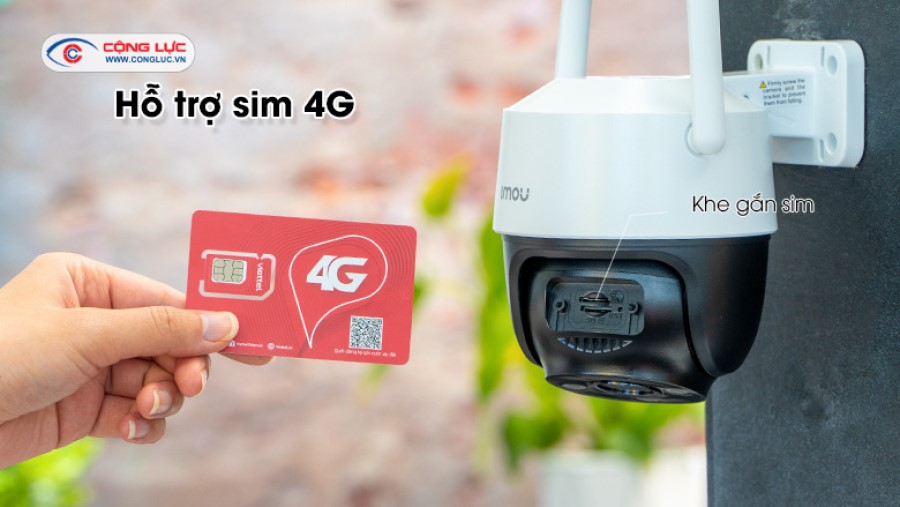 Camera sim 4G imou S21FTP dùng cho nơi không có mạng wifi