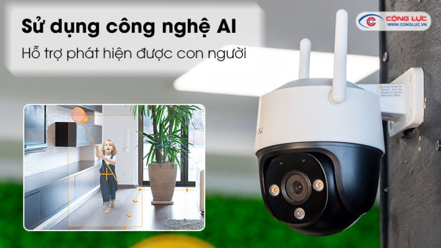 Camera imou 4G S21FTP phát hiện con người bằng công nghệ AI