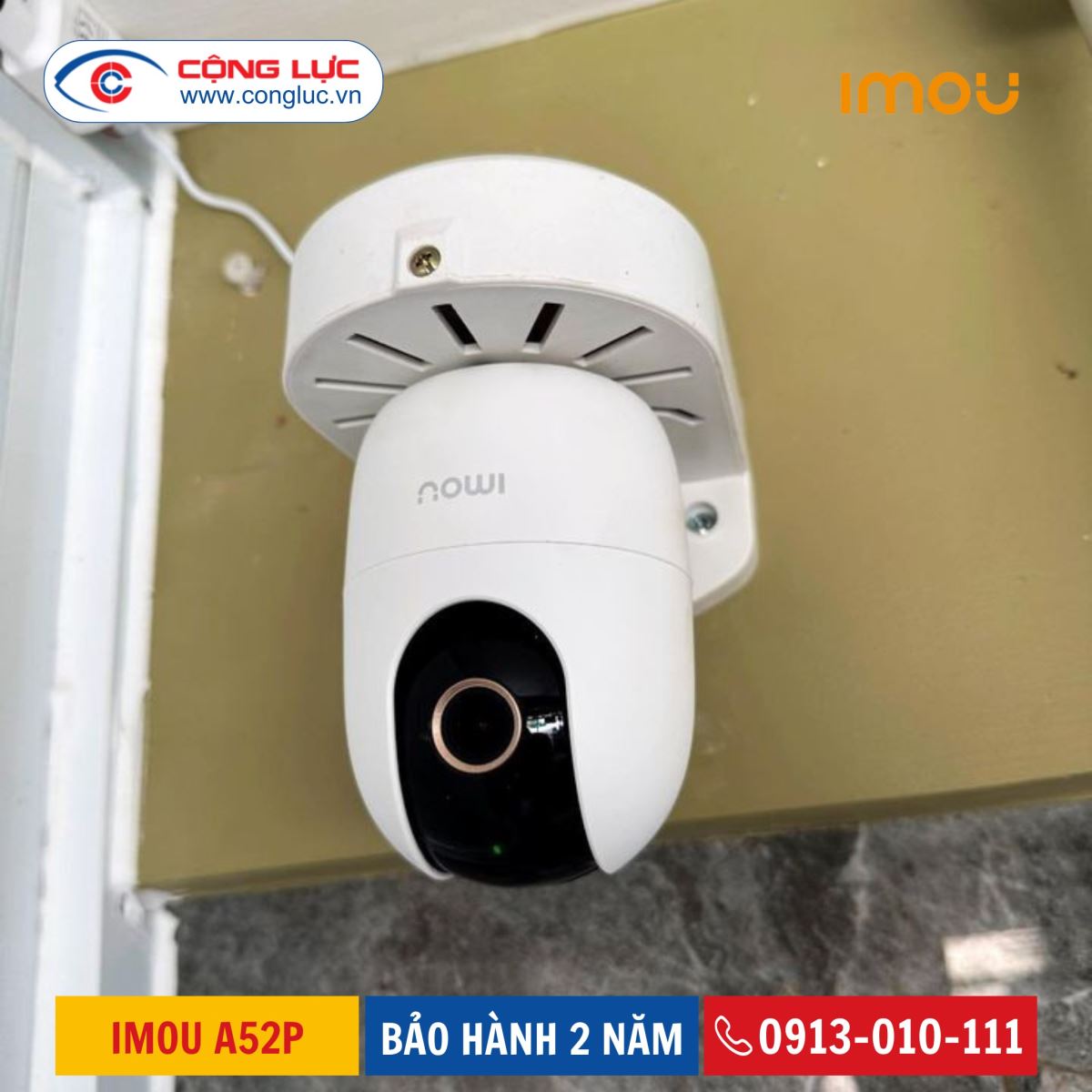 lắp đặt camera wifi imou A52P 5MP 3K giá rẻ