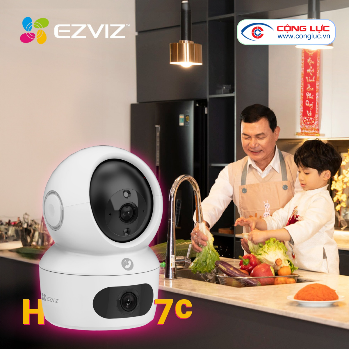 bán và lắp đặt camera wifi ezviz h7c 8mp chính hãng giá rẻ nhất hải phòng