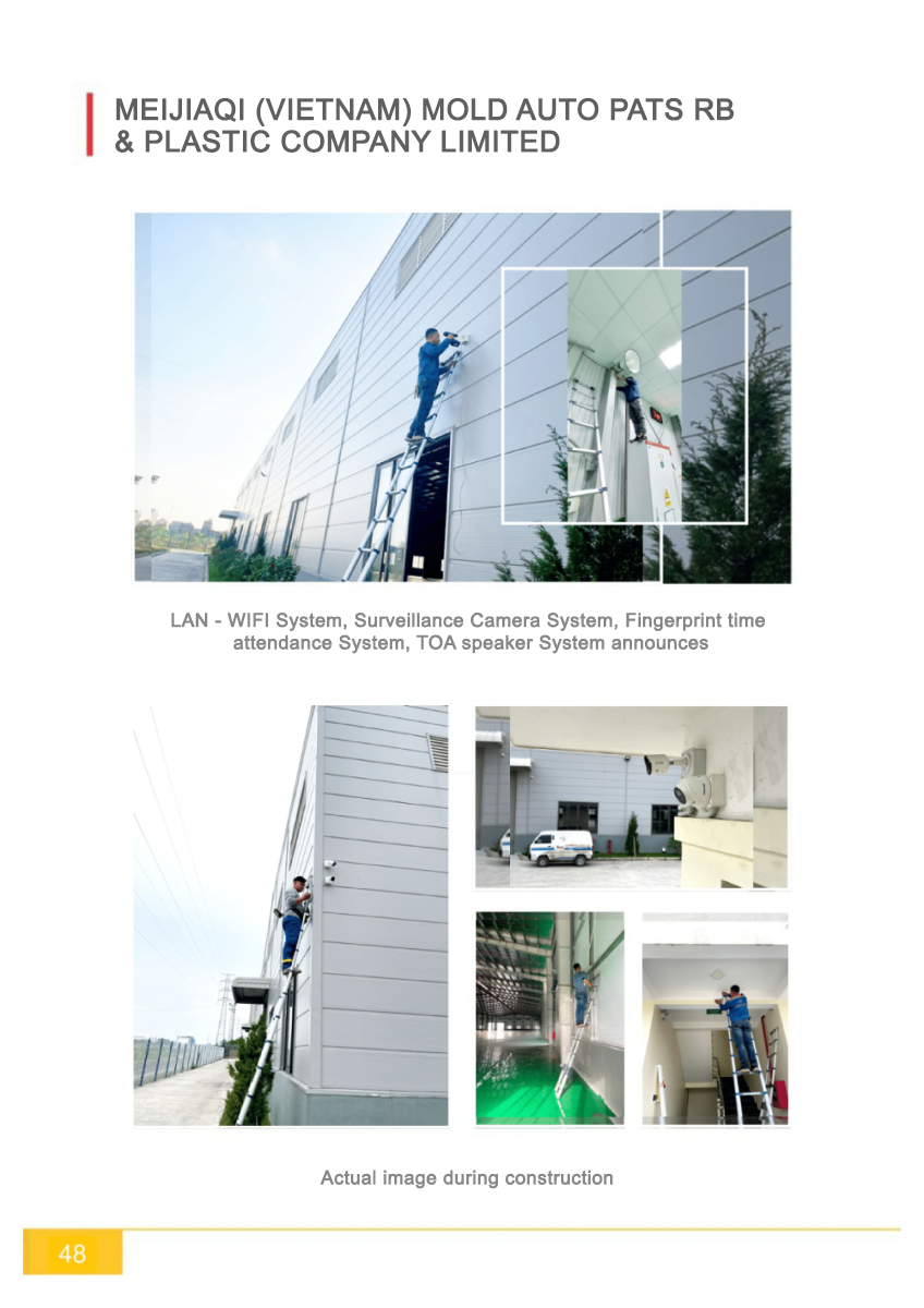 Công ty Cộng Lực thi công lắp hệ thống camera công ty MeijiAQI Việt Nam