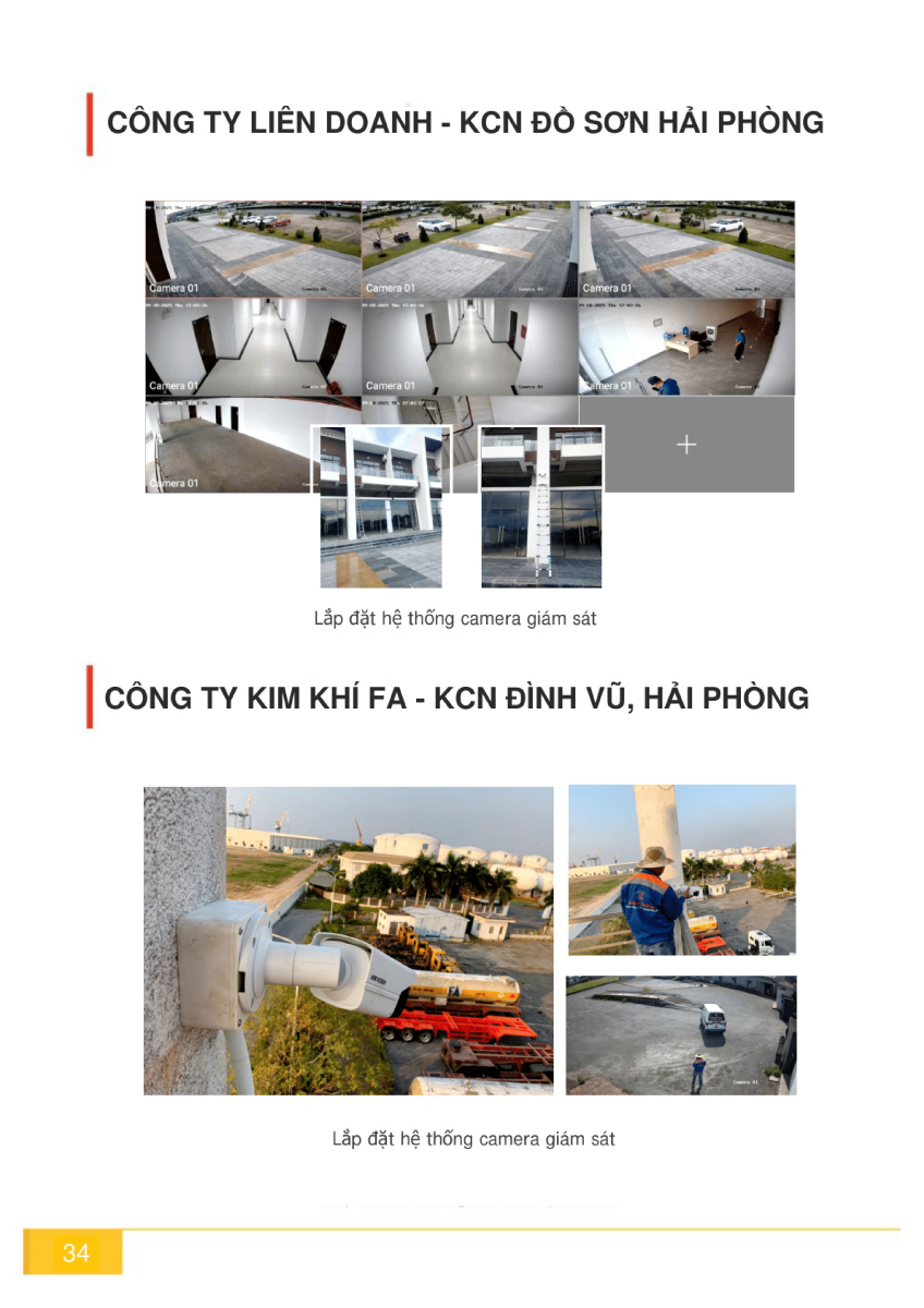 Hồ sơ năng lực camera Cộng Lực Hải Phòng