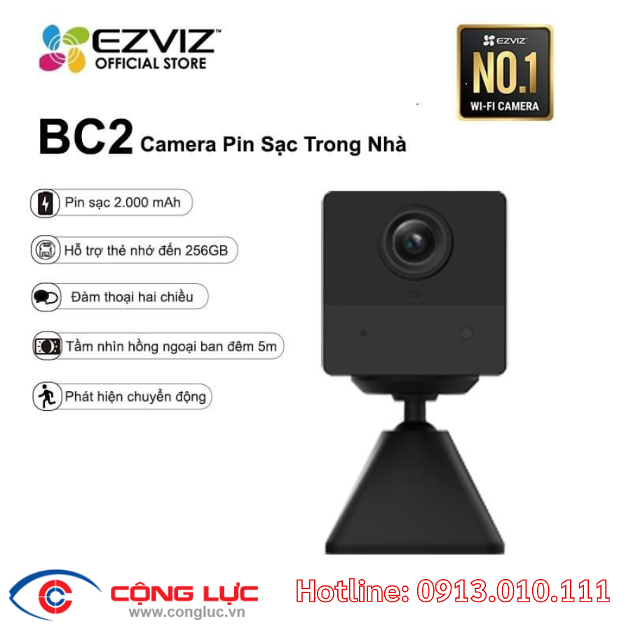 camera cộng lực bán camera giấu kín wifi ezviz bc2 giá rẻ tại hải phòng 1