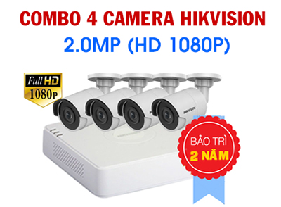 bộ camera 4 mắt hikvision full hd 1080p