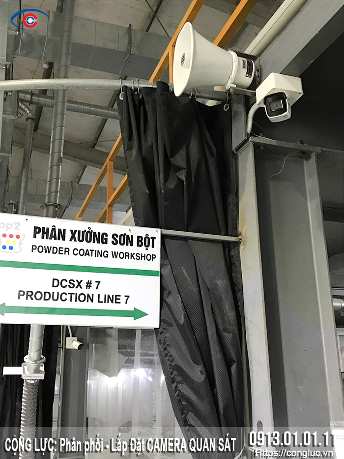 lắp camera giám sát an ninh tại nhà máy công ty sơn hải phòng 2