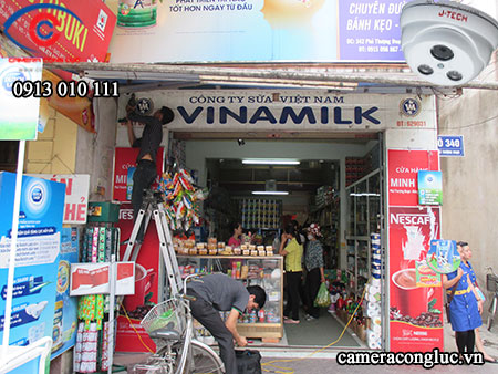 Lắp đặt camera quan sát cửa hàng Minh Luân tại Hải An Hải Phòng