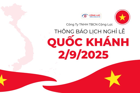 THÔNG BÁO LỊCH NGHỈ QUỐC KHÁNH 2/9/2025